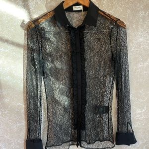 Saint Laurent lace blouse